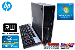 Windows7 64bit 中古パソコン HP 8200 Elite SF Core i5 2400（3.10GHｚ） メモリ4G HDD250GB 新品DVDマルチ