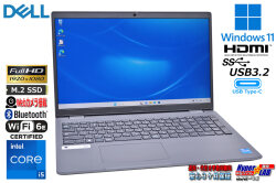 良品 Wi-Fi6E フルHD 15.6型 DELL Latitude 3540 第13世代 Core i5 1345U メモリ16G M.2SSD256G USBType-C Webカメラ Windows11