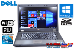 中古ノートパソコン DELL Latitude E5510 Core i5 520M (2.40GHz) メモリ4G Windows10 64bit マルチ WiFi