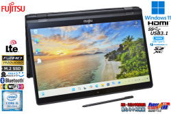 LTE 顔認証 FHD タッチパネル 2-in-1 富士通 LIFEBOOK U939X/A Core i5 8365U M.2SSD256G メモリ8G カメラx2 Wi-Fi Type-C Windows11