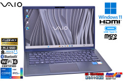 VAIO Pro BK VJBK118 フルHD 14.0型 第13世代 Core i5 1334U IrisXe メモリ16G M.2SSD256G 顔認証 Webカメラ Wi-Fi6 Type-C Windows11