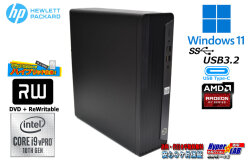 10コア20スレッド HP EliteDesk 800 G6 SFF 第10世代 Core i9 10900 メモリ16G M.2SSD512G HDD1TB USBType-C RADEON Windows11