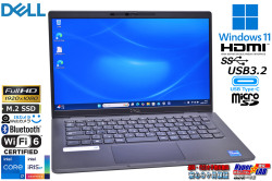 Core i7 1185G7 IrisXe メモリ16G DELL Latitude 7320 M.2SSD512G フルHD Wi-Fi6 顔認証 Webカメラ USBType-C Windows11