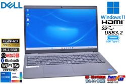 フルHD 15.6型 Wi-Fi6E DELL Latitude 3540 第13世代 Core i5 1345U メモリ16G M.2SSD256G Webカメラ USBType-C Windows11