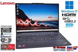 AMD Ryzen7 7730U with Radeon Lenovo ThinkPad E16 Gen1 メモリ16G M.2SSD512G 顔認証 Wi-Fi6 USBType-C 16型 WUXGA Windows11