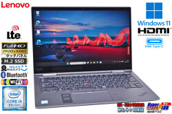 Lenovo ThinkPad X1 Yoga 4th フルHD 2-in-1 LTE Core i5 8265U メモリ8G m.2SSD256G Wi-Fi 顔認証 カメラ Windows11