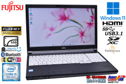 手のひら＆顔認証 メモリ16GB フルHD 富士通 LIFEBOOK A749/C Core i5 8365U SSD256G Wi-Fi Webカメラ Windows11