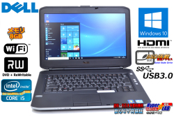 Windows10 64bit SSD搭載 中古ノートパソコン デル Latitude E5430 Core i5 3230M(2.6GHz) メモリ8G マルチ WiFi USB3.0 14.0型ワイド