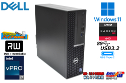 第12世代 12コア20スレッド DELL OPTIPLEX 7000 SF Core i7 12700 メモリ16G M.2SSD512B HDD1TB RadeonRX USBType-C Windows11