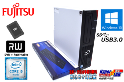 新品SSD 中古パソコン 富士通 ESPRIMO D586/P 第6世代 Core i5 6500 (3.20GHz) メモリ8G Windows10 64bit マルチ USB3.0