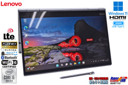 訳あり 2-in-1 SIMフリーWi-Fi6 顔認証 ノートパソコン Lenovo ThinkPad X1 Yoga Gen5 Core i5 10210U m.2SSD256G メモリ8G Windows11