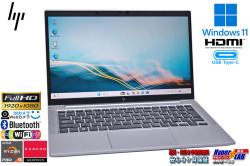 13.3型 フルHD 顔認証 HP EliteBook 435 G8 AMD Ryzen 5 Pro 5650U with Radeon メモリ16G M.2SSD512G USBType-C Wi-Fi Windows11