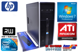 Windows7 64bit タワー型 中古パソコン HP 8100 Elite 4コア8スレッド Core i7（2.93GHｚ） メモリ4G HDD500GB マルチ RADEON