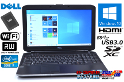 新品SSD 中古ノートパソコン DELL Latitude E5530 Core i7 3520M (2.90GHz) メモリ4G マルチ Wi-Fi USB3.0 Bluetooth Windows10