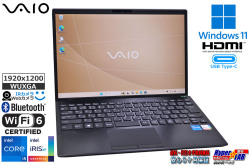 Wi-Fi6 顔認証 13.3型 VAIO Pro PG VJPG318 第13世代 Core i5 1334U メモリ16G M.2SSD256G Webカメラ Type-C Windows11 WUXGA