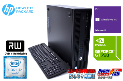 GeForce 中古パソコン HP ProDesk 600 G2 SFF 第6世代 4コア8スレッド Core i7 6700 (最大4.00GHz) メモリ8G HDD500G マルチ Windows10