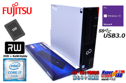 新品SSD512G 中古パソコン 富士通 ESPRIMO D587/RX 第6世代 Core i7 6700 (最大4.00GHz) メモリ8G Windows10 マルチ USB3.0