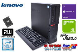 GeForce搭載 新品SSD 中古パソコン Lenovo ThinkCentre M700 第6世代 Corei5 6400 メモリ8G Windows10 マルチ USB3.0