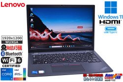 Wi-Fi6 13.3型 Lenovo ThinkPad L13 gen3 第12世代 Core i5 1235U メモリ16G M.2SSD256G Webカメラ USB4Type-C Windows11