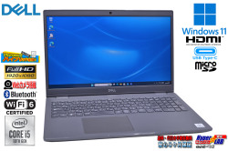 ノートパソコン フルHD DELL Latitude 3510 Core i5 10210U M.2SSD256G HDD500G メモリ8G USBType-C Webカメラ Wi-Fi6 Windows11
