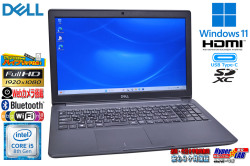 Windows11 フルHD 15.6型 DELL Latitude 3500 Core i5 8265U M.2SSD256G HDD500G メモリ8G Webカメラ USBType-C Wi-Fi
