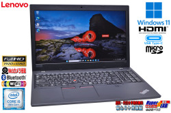 ノートパソコン フルHD 15.6型 Lenovo ThinkPad L590 Core i5 8265U Wi-Fi USBType-C Webカメラ m.2SSD256G メモリ8G Windows11