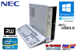 NEC 中古パソコン Mate MK29M/L-G 4コア Core i5 3470S (2.90GHz) Windows10 メモリ4G マルチ USB3.0 Windows7/8リカバリ付