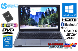 美品 中古ノートパソコン HP ProBook 450 G1 Core i5 4200M 新品SSD256G メモリ8G Bluetooth Wi-Fi HDMI Windows10