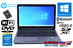 中古ノートパソコン HP ProBook 650 G1 Core i5 4210M 新品SSD256G メモリ8GB Wi-Fi DVD Bluetooth Windows10