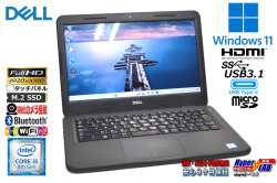 フルHD タッチパネル DELL Latitude 3310 第8世代 Core i5 8265U M.2SSD256G メモリ8G Webカメラ USBType-C Wi-Fi Windows11