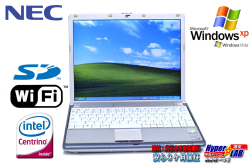 WindowsXP 中古ノートパソコン NEC VersaPro VY10A/C-5 Core2Duo U7500 (1.06GHz) WiFi メモリ1.5G USB SD XP&Vistaリカバリ付