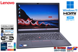WUXGA Lenovo ThinkPad L13 gen3 第12世代 Core i5 1235U IrisXe メモリ16G M.2SSD256G Wi-Fi6E USB4Type-C 顔認証 Windows11