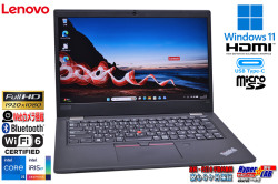 13.3型 フルHD Wi-Fi6 Lenovo ThinkPad L13 gen2 Core i5 1135G7 IrisXe M.2SSD256G メモリ8G Webカメラ USBType-C Windows11