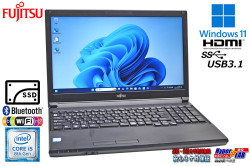 ノートパソコン 15.6型 富士通 LIFEBOOK A579/C Core i5 8365U メモリ8G SSD128G Wi-Fi Bluetooth HDMI Windows11