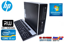 Windows7 中古パソコン HP 8200 Elite SF Core i5 2400（3.10GHｚ） メモリ4G HDD250GB DVDマルチ 新品マウス付