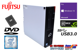 新品SSD512G 中古パソコン 富士通 ESPRIMO D956/M Core i7 6700 メモリ8G GeForceGTX Windows10 USB3.0