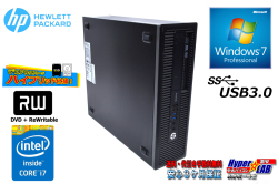 Windows7 64bit HP EliteDesk 800 G1 SFF Core i7 4790 新品SSD256G HDD2000G メモリ8Ｇ マルチ