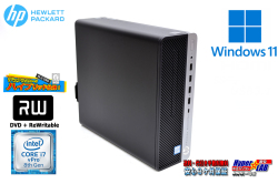 6コア12スレッド 中古パソコン HP ProDesk 600 G4 SFF Core i7 8700 メモリ16G 新品M.2SSD512G HDD1TB マルチ USBType-C Windows11