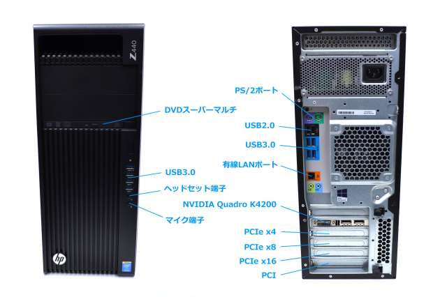メモリ32GB Quadro K4200 HP Z440 WorkStation Xeon E5-1650 v3 新品 