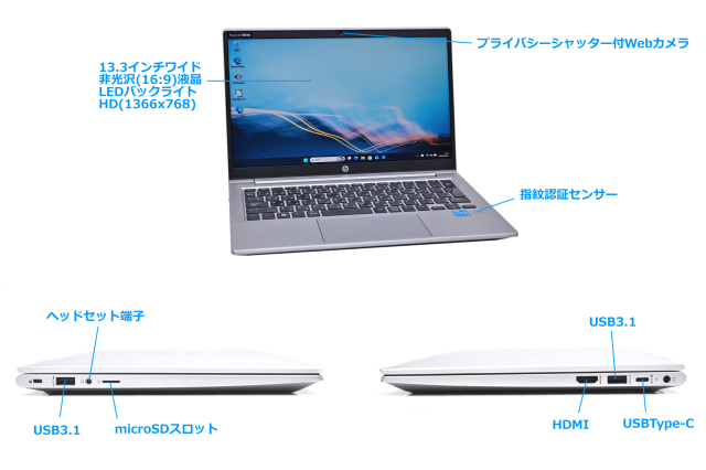 13.3型 ノートパソコン HP ProBook 430 G8 第11世代 Core i3 1115G4 M