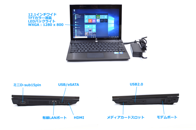 アウトレット 中古ノートパソコン HP ProBook 5220m 2コア4スレッド 