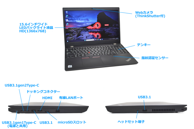Wi-Fi6 Lenovo ThinkPad L15 gen1 第10世代 Core i5 10210U 新品 