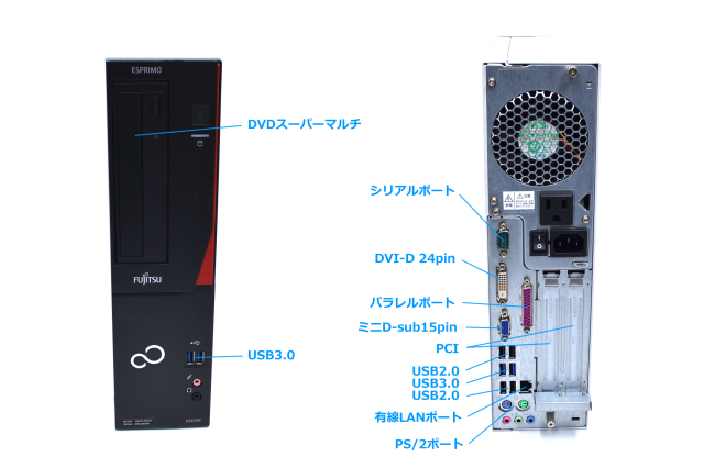中古パソコン 富士通 ESPRIMO D583/KX Core i7 4790 最大4.00GHz 