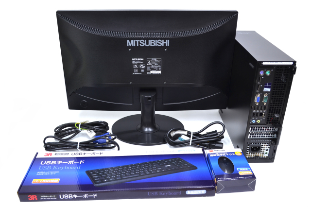 フルHD 21.5型液晶セット 中古パソコン HDD&新品SSD DELL OPTIPLEX 