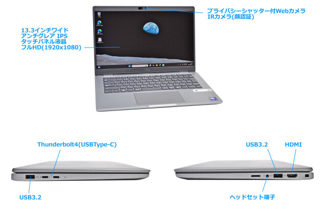 美品 Core Ultra 5 135U タッチパネル フルHD DELL Latitude 5350