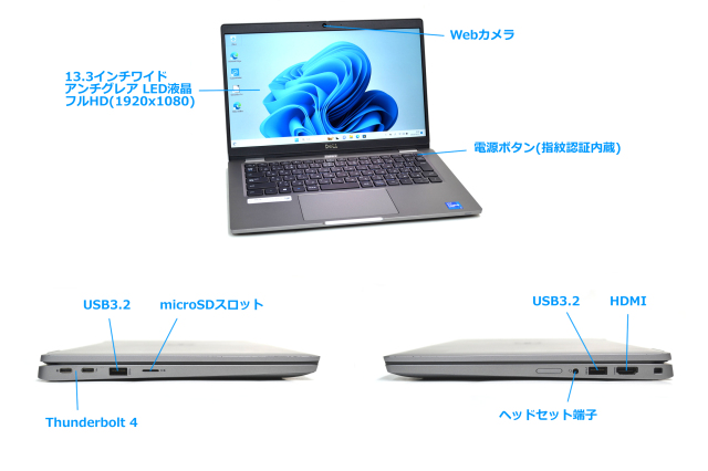 フルHD Wi-Fi6 DELL Latitude 5320 第11世代 Core i5 1145G7 M  