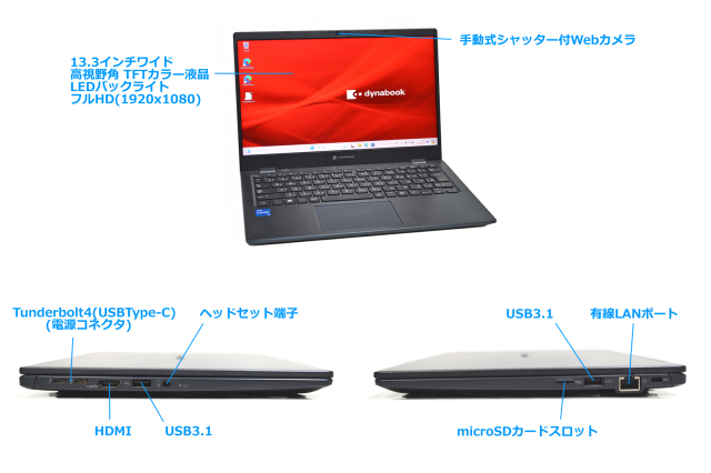 Wi-Fi6 フルHD 13.3型 dynabook G83/HS 第11世代 Core i5 1135G7 M 