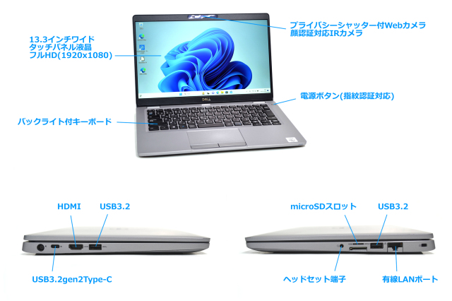 Office搭載 DELL Latitude 5310 第10世代 FHD i7