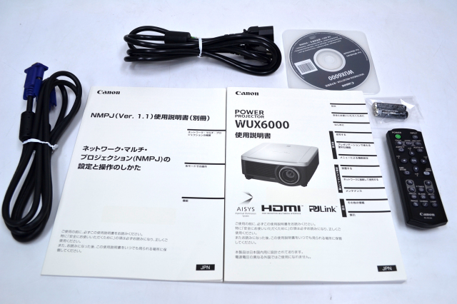 Canon パワープロジェクター WUX6000 6000ルーメン WUXGA ランプ使用  