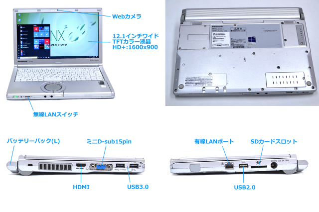新品SSD 中古ノートパソコン Panasonic Let